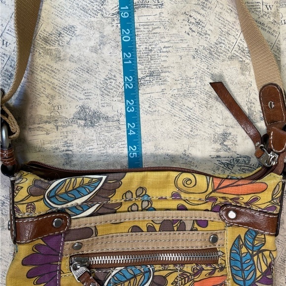 Fossil Long live Vintage 1954 crossbody bag floral printed canvas - Picture 13 of 13